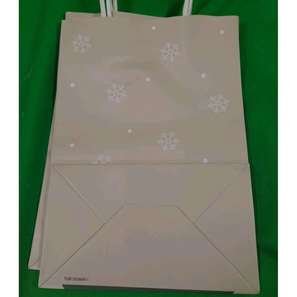 20 Pack Set Bulleye's Christmas Tree Yellow Star Paper Gift‎ Bags 6 x 8.5 x 3.5